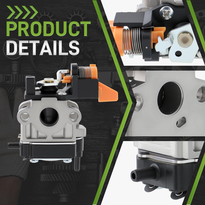 Carbbia Carburetor For Homelite for Ryobi Rotary Valve 308028001 308428002 985892001 985893001 For Stens 615737 For Walbro WYC-12-1 WYC-3 WYC-3-1 WYC-9-1 RY08510 RY08570 RY60511A RY60511B RY60512 - Image 2